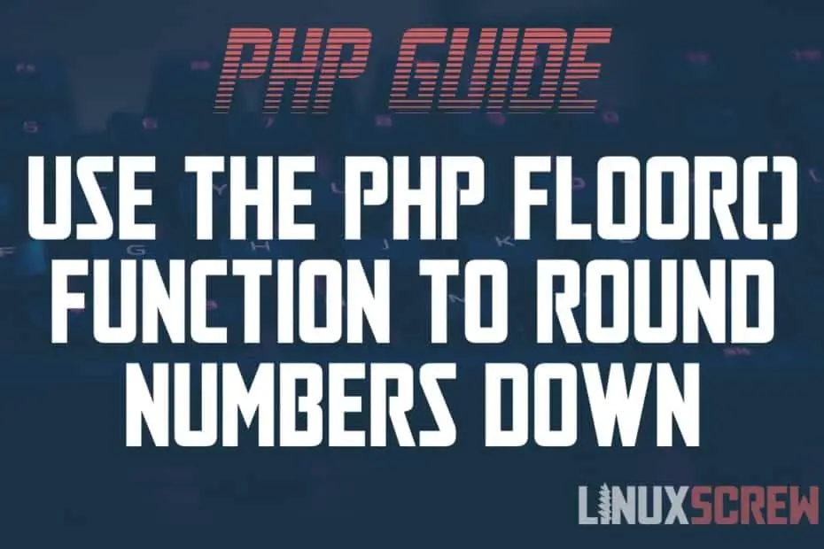 PHP floor()