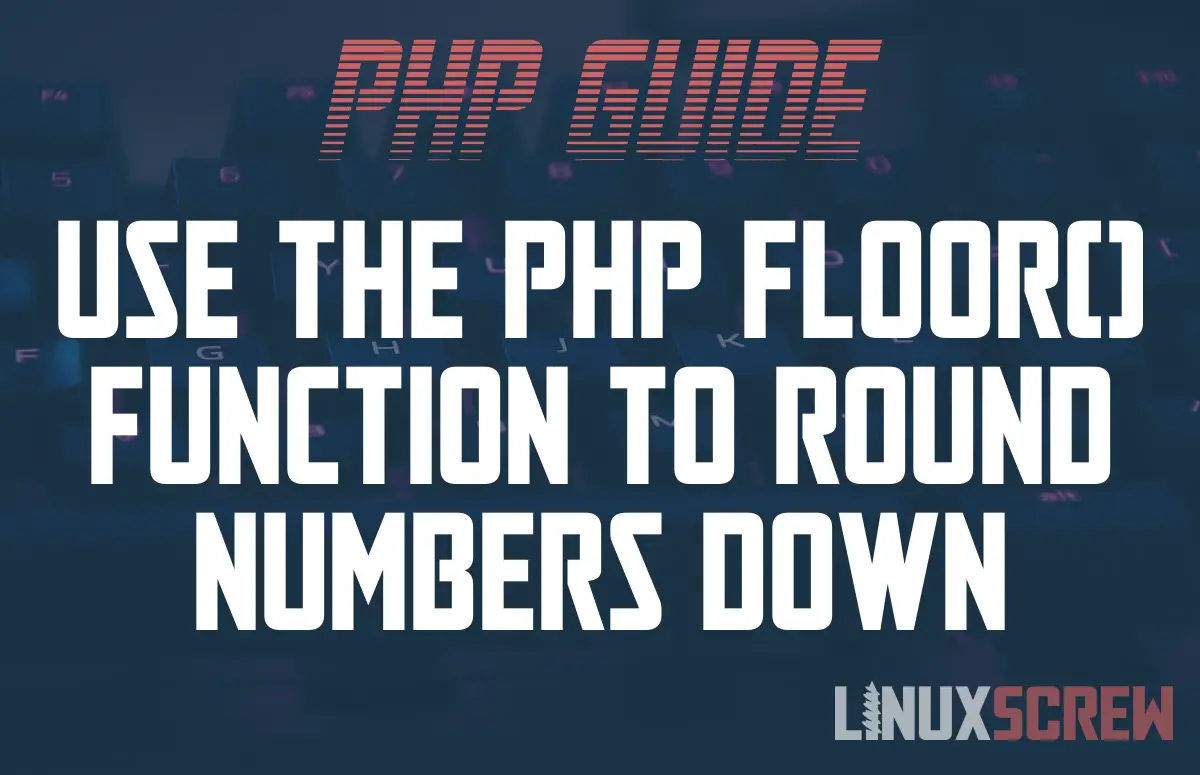 PHP floor()