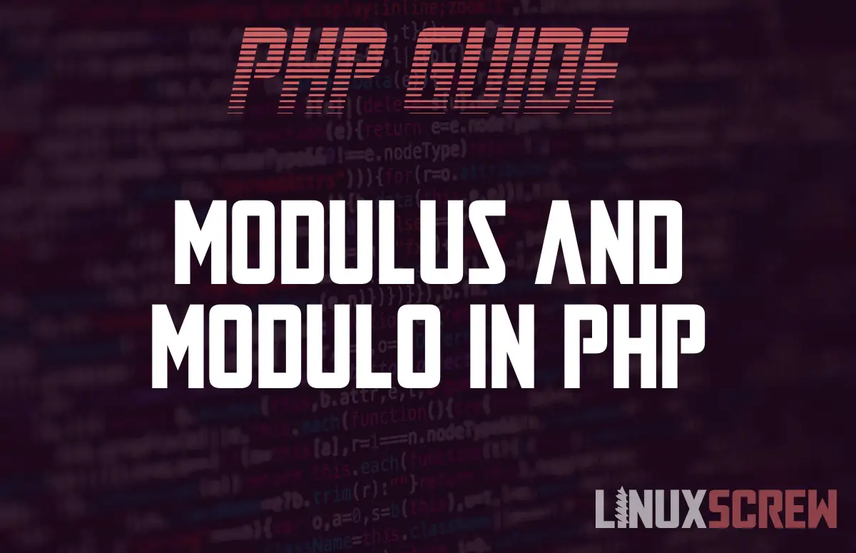 PHP mod Modulus Modulo