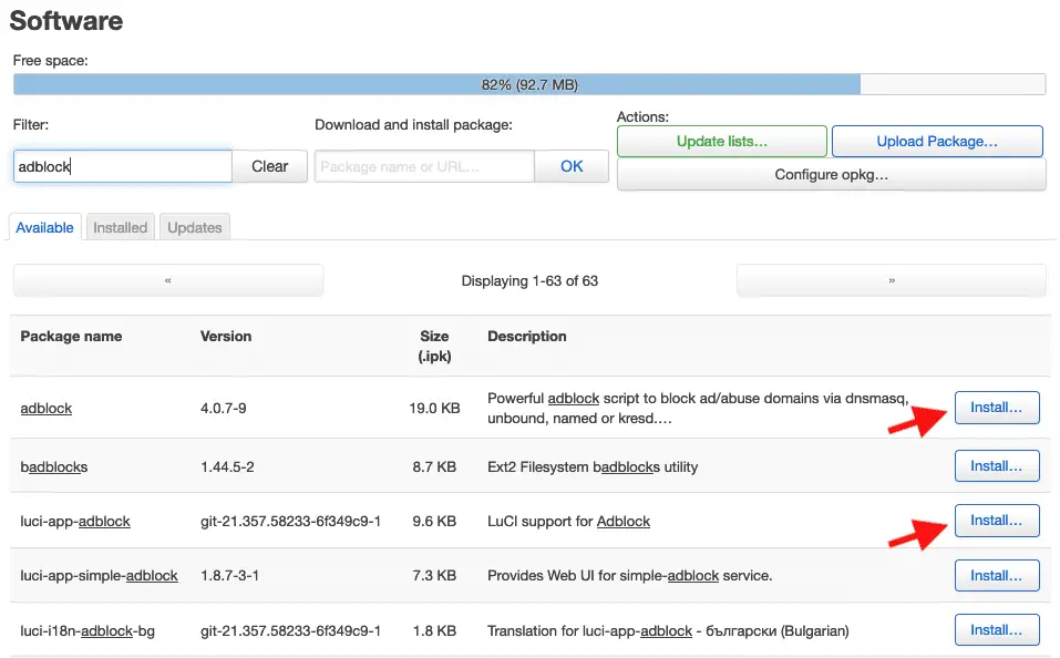 openwrt adblock vs adguard