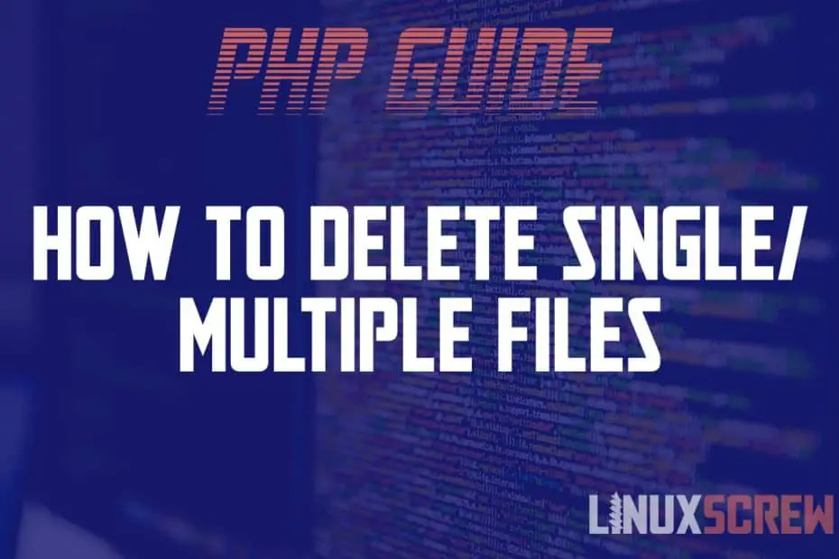 PHP Delete File with unlink()