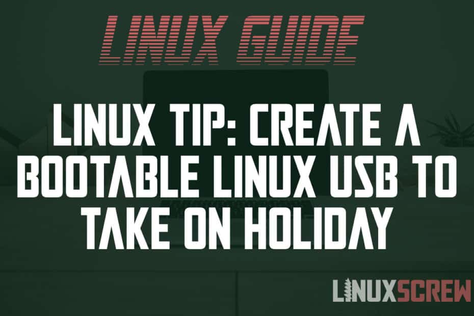 Linux travel USB install