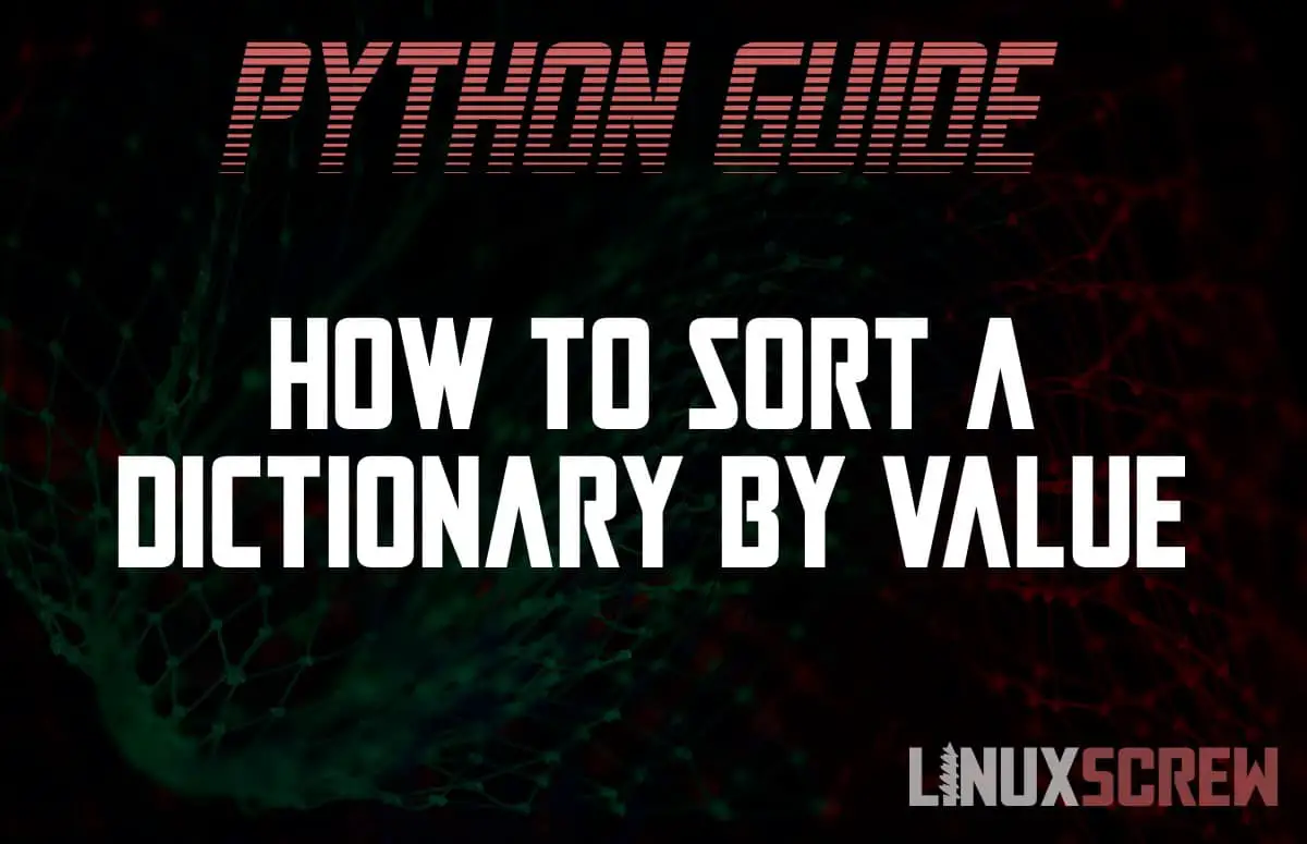 Python sort dictionary by value