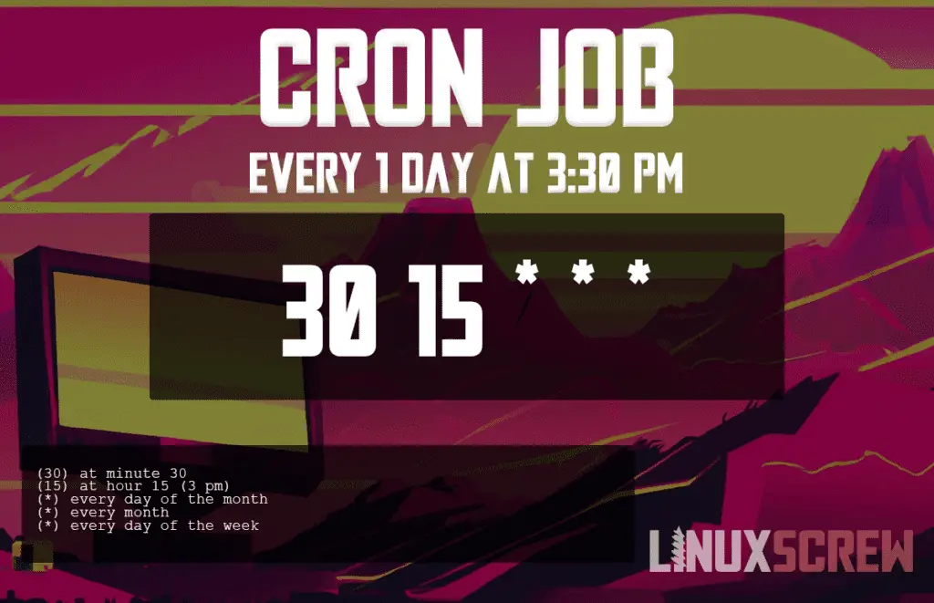 Cron Job Every 1 Day At 330 pm (Crontab)
