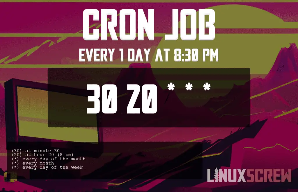 Cron Job Every 1 Day At 830 pm (Crontab)