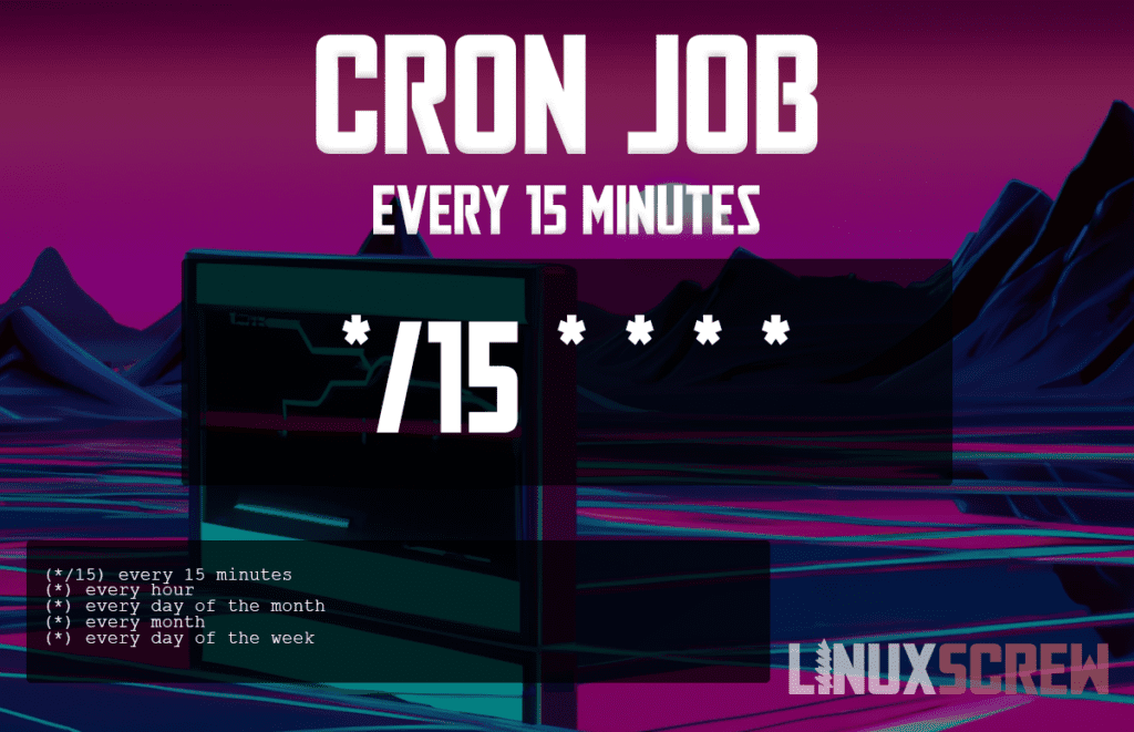 Cron Job Every 15 Minutes (Crontab)