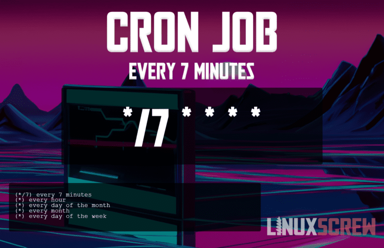 Cron Job Every 7 Minutes (Crontab)